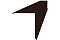 Планка конька односкатной кровли Grand Line 160x160 0,5 PurLite Мatt RAL 8017 шоколад