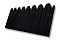Профнастил С10B фигурный Grand Line 0,5 Quarzit lite RAL 9005 черный