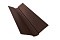 Планка ендовы верхней фигурной 100x100 0,4 PE RAL 8017 шоколад