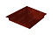 Колпак на столб 390х390мм 0,45 PE с пленкой RAL 3009 оксидно-красный