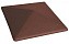 Клинкерный заборный оголовок KING KLINKER 03 Natural brown, 310*445*90 мм