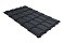 Профиль волновой квадро профи 0,45 Drap ST RAL 7024 мокрый асфальт