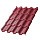 Металлочерепица МЕТАЛЛ ПРОФИЛЬ Монтерроса-S (VikingMP E-20-3005-0.5)