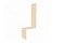 Планка примыкание боковое фальц 0,45 PE с пленкой RAL 1014 слоновая кость