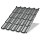 Металлочерепица МЕТАЛЛ ПРОФИЛЬ Трамонтана-XL NormanMP (ПЭ-01-9006-0.5)