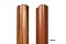 Штакетник М-образный А фигурный 0,4 PE RAL 3005 красное вино