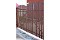 Штакетник П-образный А 0,4 PE RAL 3005 красное вино