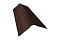 Планка конька фигурного 150x150 0,45 PE с пленкой RAL 8017