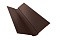 Планка ендовы верхней фигурной 150x150 0,5 Atlas с пленкой RAL 8017 шоколад