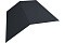 Планка конька плоского 145х145 0,5 GreenCoat Pural с пленкой RR 23 темно-серый (RAL 7024 мокрый асфальт)